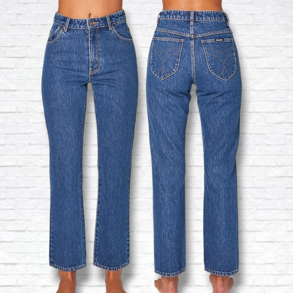 Rolla's Medium Wash Original High-rise Straight Leg Jeans Size 25 US (26")